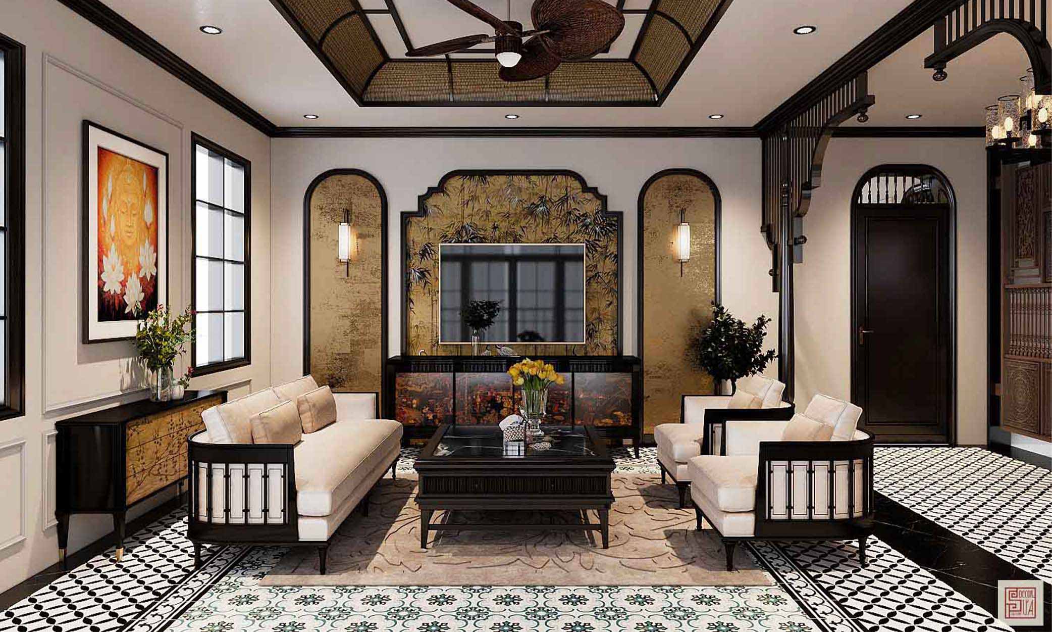 Họa tiết nổi bật của Indochine Style